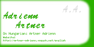 adrienn artner business card